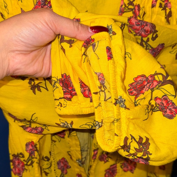 Anthropologie SAISON DE LA FLEUR- Womens Floral Buttondown Blouse Size Medi - Picture 10 of 15